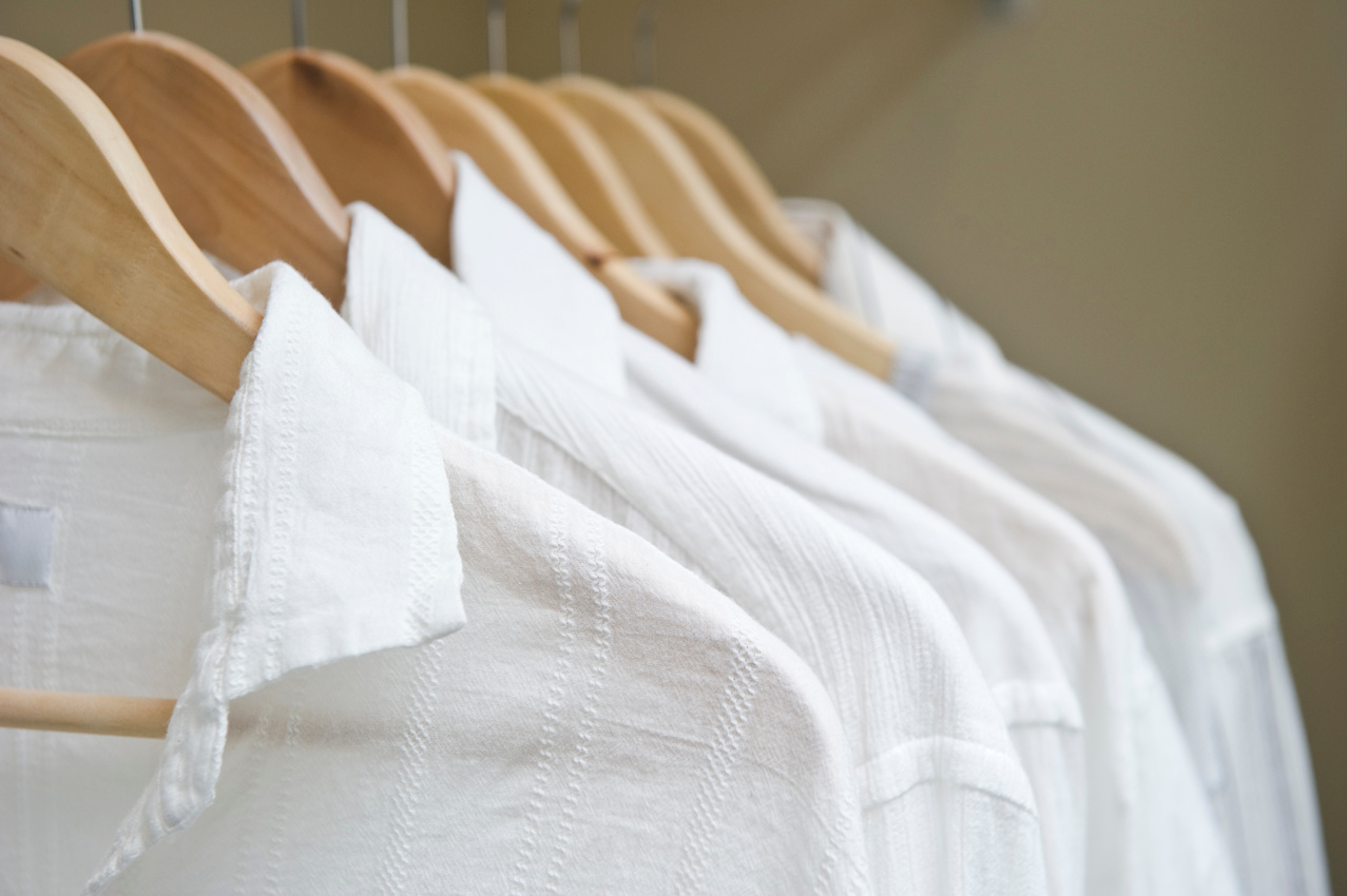 White Shirts in Closet